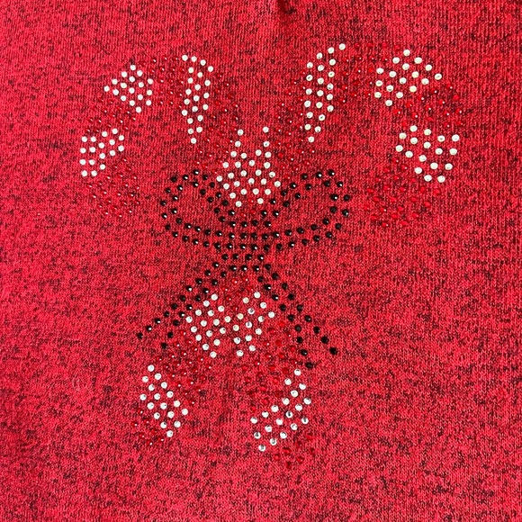 Wishing you a very MAGICAL SEASON  Women’s Embellished Tie Top-Red Tunic… - Picture 6 of 10